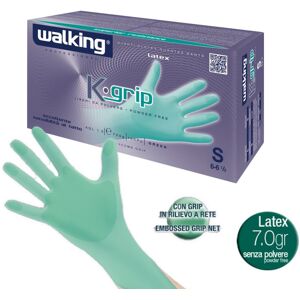 Walking Guanti Monouso In Lattice Profumazione Alla Menta Con Grip Ideale Per Dentisti