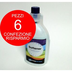 SMEG Home Care SOFTENER x6 - Ammorbidente concentrato, confezione risparmio da 6 pezzi