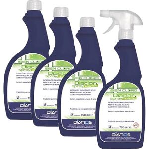 Dianos 4 x DIACLOR Spray Hospital - Detergente Igienizzante Ipoclorito