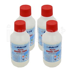 Delta Chimica 4 x Delta SPRAY MANI-GEN Spray da 250 ml - Igienizzante mani