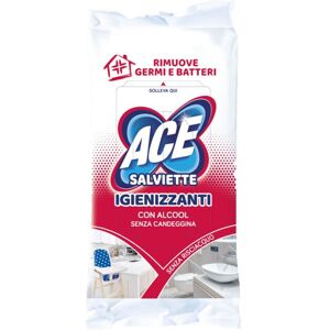 Fater Spa Ace Salviettine Igienizzanti con Alcool 40 Pezzi - Marca Ace, Salviettine per Igiene Personale, Confezione da 40