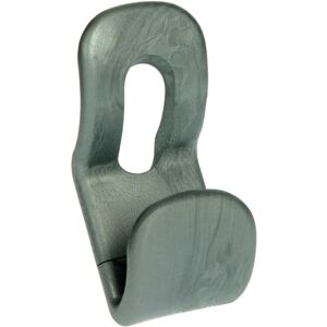 Leroy Merlin Appendiabiti da avvitare  LUCY in plastica grigio opaco 2 ganci L 5 x H 11 cm