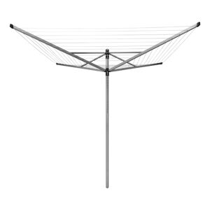 Brabantia Stendibiancheria da esterno ad ombrello  Lift-O-Matic 60m + Picchetto + Custodia in alluminio L 189 cm grigio / argento