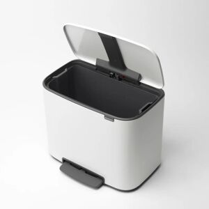 Brabantia Pattumiera per raccolta differenziata Bo Pedal  a pedale bianco 36 L