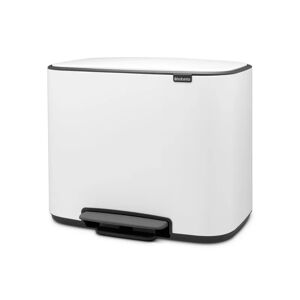 Brabantia Pattumiera per raccolta differenziata Bo Pedal  a pedale bianco 34 L