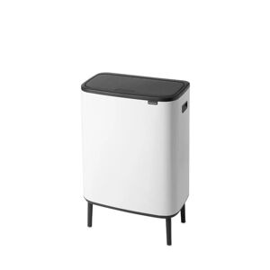 Brabantia Pattumiera per raccolta differenziata Bo Touch  manuale bianco 60 L