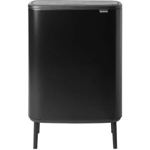 Brabantia Pattumiera per raccolta differenziata Bo Touch  manuale nero 60 L