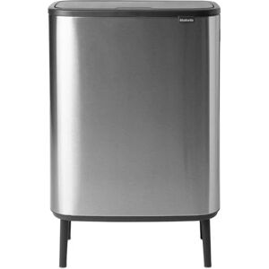 Brabantia Pattumiera per raccolta differenziata Bo Touch  manuale grigio inox 60 L