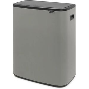 Brabantia Pattumiera per raccolta differenziata Bo Touch  manuale grigio 60 L