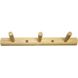 Leroy Merlin Appendiabiti da avvitare  BAM 3 in legno naturale lucido 3 ganci L 30 x H 3 cm