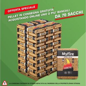 Leroy Merlin Pellet MyFire ExtraWhite ENplus A1 70 sacchi da 15 kg in abete