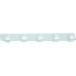 Leroy Merlin Appendiabiti da avvitare  Simply in metallo grigio opaco 5 ganci L 24.5 x H 4 cm