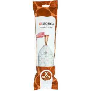 Brabantia Sacchi spazzatura  PerfectFit Bags X, 12L L 35.7 x H 49 cm 12 L bianco 20 pezzi