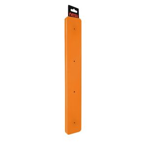 Leroy Merlin Appendiabiti da avvitare  HBASE44NA in plastica arancione opaco 4 ganci L 48.5 x H 5 cm