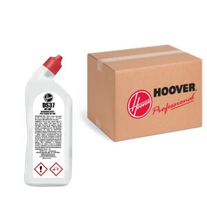 Hoover Scatola 12 flaconi DS37 Acido disincrostante per WC e sanificante dei Servizi Igienici