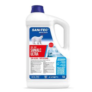 Sanialc Ultra Detergente Liquido Alcolico Asciugarapido Sanitec 5 L