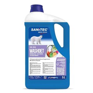 Washdet Orchidea Blu Detergente Enzimatico Per Lavatrice Sanitec 5 L