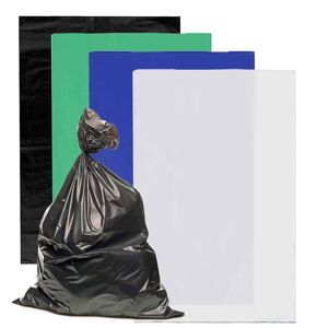 Bio Extrusion 10 Sacchi Spazzatura Extra Resistenti In Plastica Ldpe 90 X 120 Cm