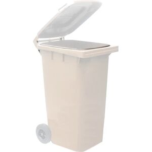 Tecnomat BIDONE CARRELLATO MOBILPLASTIC 240 l  BIANCO CON COPERCHIO