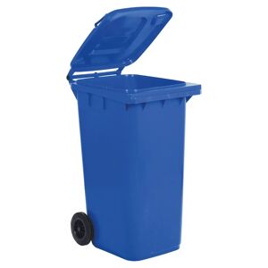 Tecnomat BIDONE CARRELLATO MOBILPLASTIC 240 l  BLU CON COPERCHIO