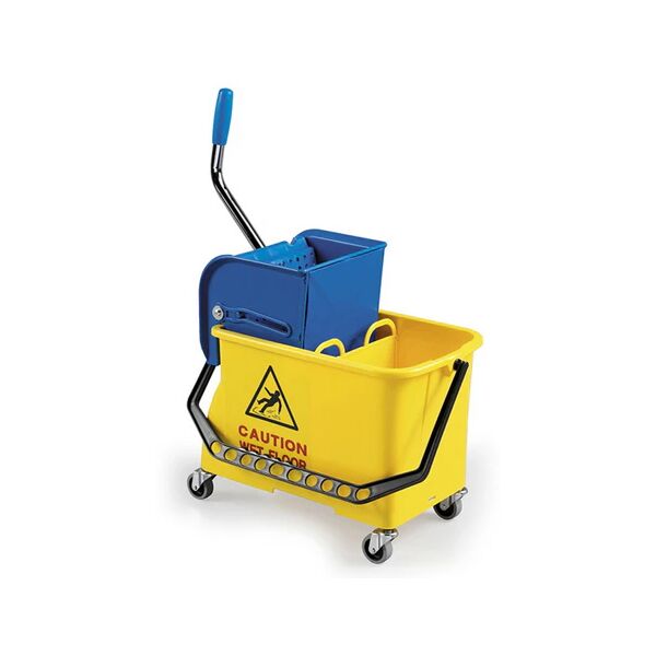 secchio monovasca professionale in plastica filmop spider 15lt - giallo