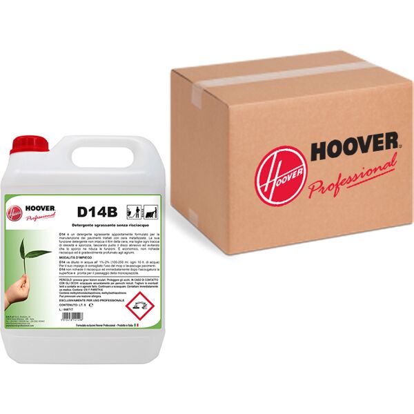 hoover scatola 4 taniche d14b detergente sgrassante per pavimenti trattati