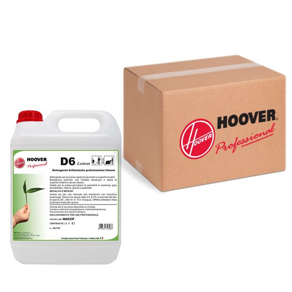 hoover scatola 4 taniche d6 lemon detergente brillantante