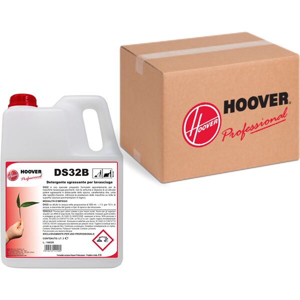 hoover scatola 4 taniche ds32b detergente sgrassante per lavasciuga