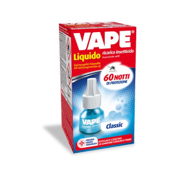 vape ricarica liquida classic 60 notti insetticida 1 pezzo