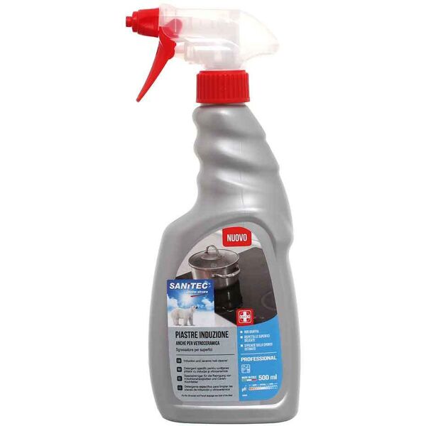 detergente spray per la pulizia di piastre ad induzione sanitec 500 ml