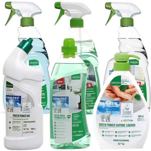 kit detergenza ecolabel sanitec