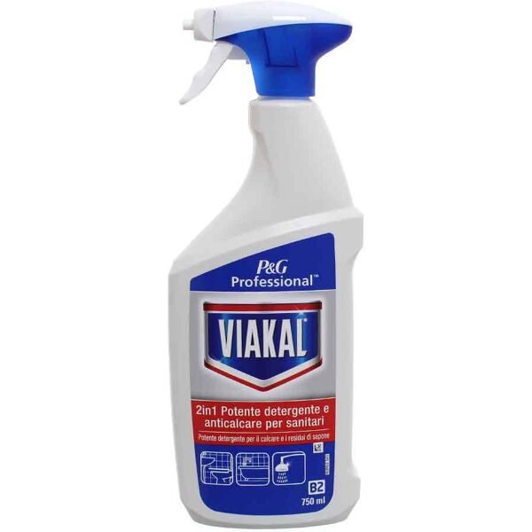 viakal spray anticalcare 2in1 per sanitari p&g professional 750 ml