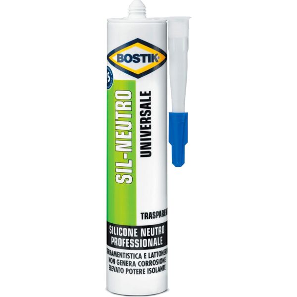 bostik d2660 silicone neutro trasparente ml 300 pezzi 12 - d2660