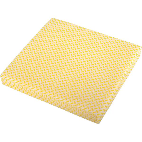 tecnomat panno morgan multiuso 38x40 cm giallo 5 pezzi tnt con microrilievi