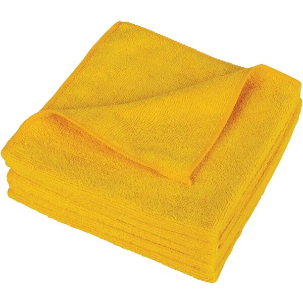 tecnomat panno mikrofibra multiuso 40x40 cm giallo professional 5 pezzi