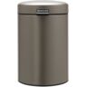 Brabantia Cestino da bagno manuale newicon  grigio 3 Lin acciaio