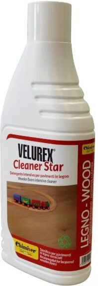 Chimiver Velurex Cleaner Star Super Detergente Per Pavimenti In Legno Verniciati E Pvc - 1 Lt