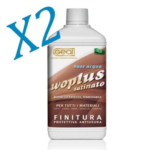 Geal Finitura Protettiva Antiusura Antimacchia Pavimenti In Cotto Pietra Marmo 2x1l Woplus Satinato