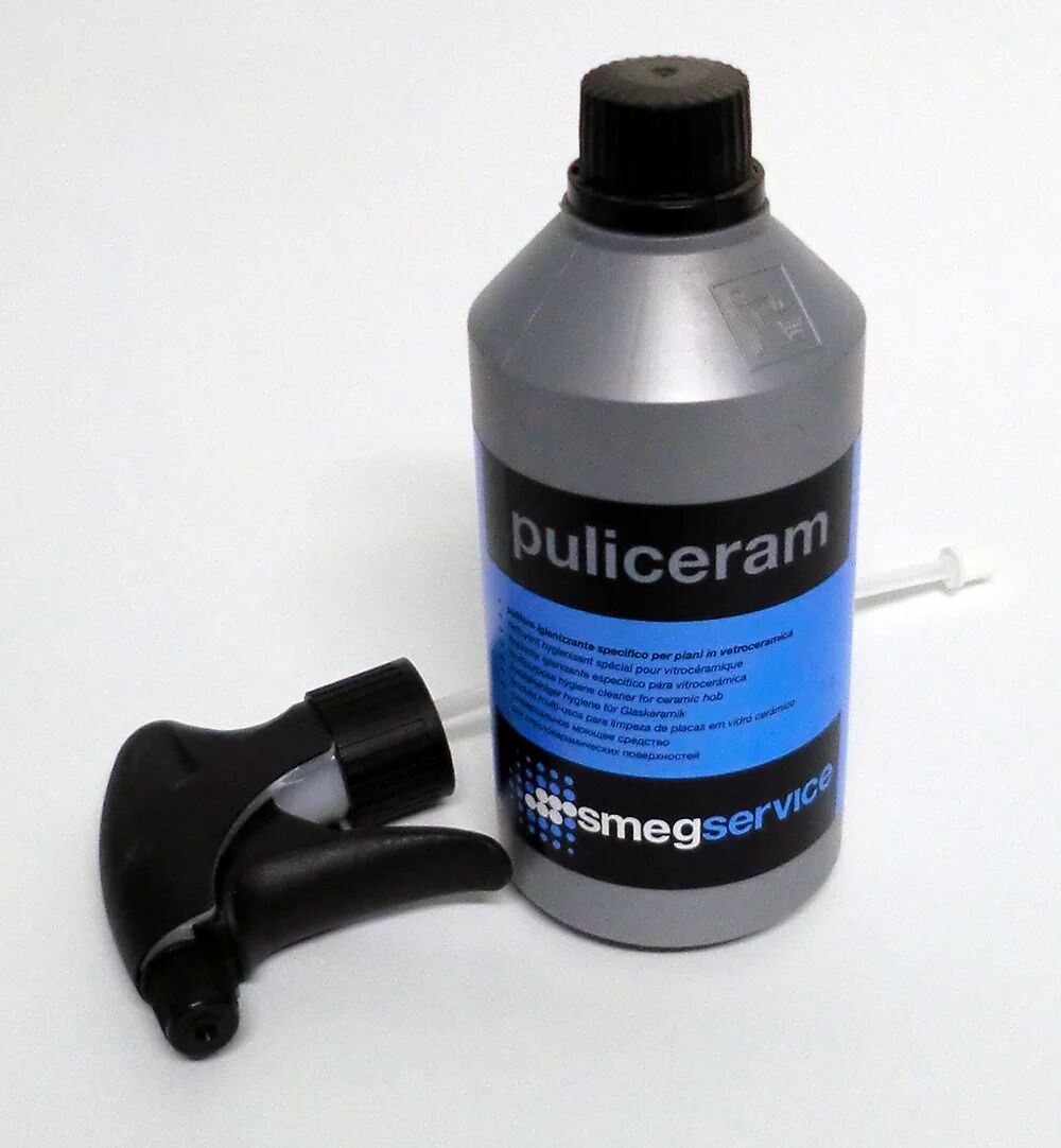 🔵🔵🔵 Smeg PULICERAM - Pulitore spray igienizzante per piani in vetroceramica, Induzione e ve