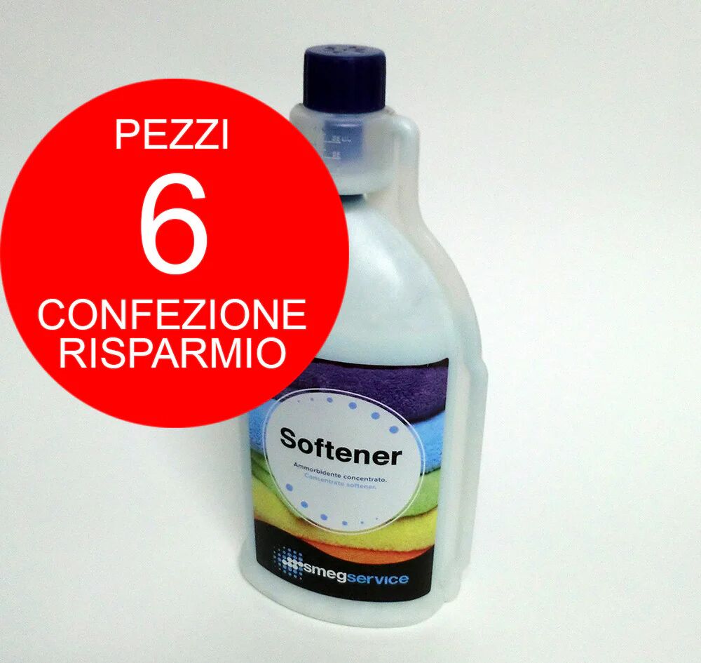 SMEG Home Care SOFTENER x6 - Ammorbidente concentrato, confezione risparmio da 6 pezzi