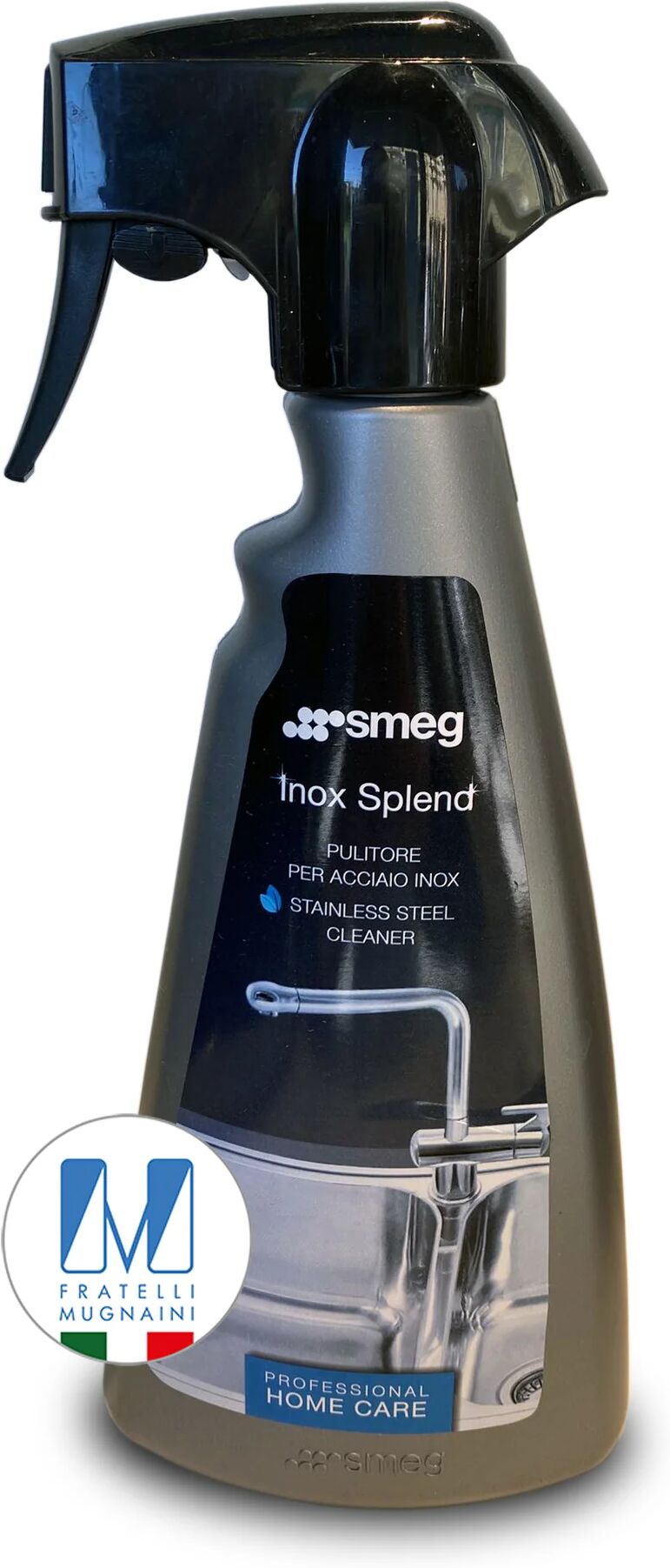 Ⓜ️🔵🔵🔵👌 Smeg Home Care INOX-SP - Pulitore spray igienizzante per superfici in acciaio