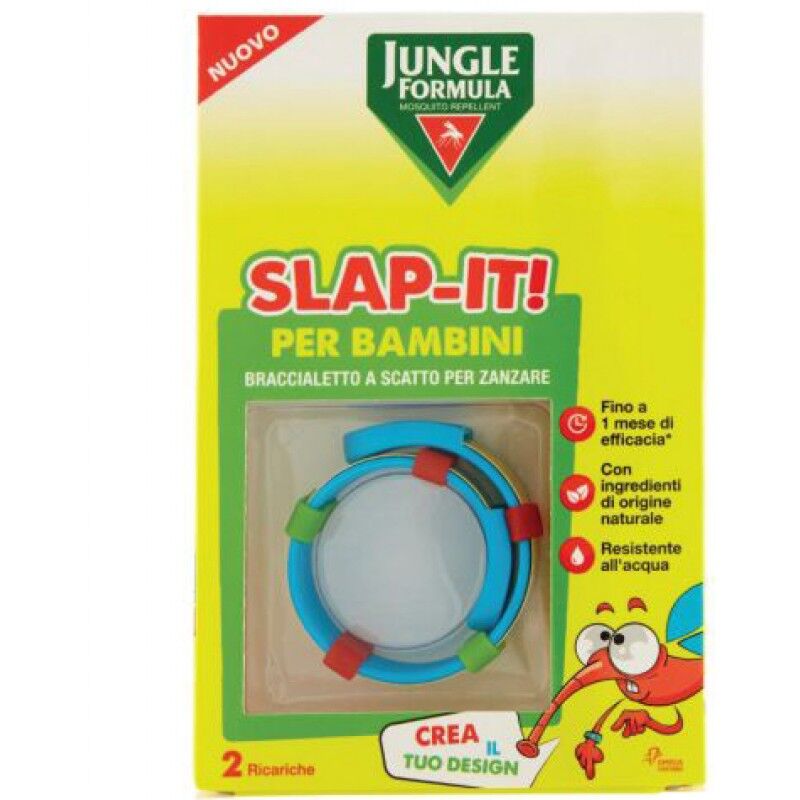 Perrigo Italia Srl Jungle Formula Slap-It Braccialetto Anti-Zanzare Per Bambini+ 2 Ricariche