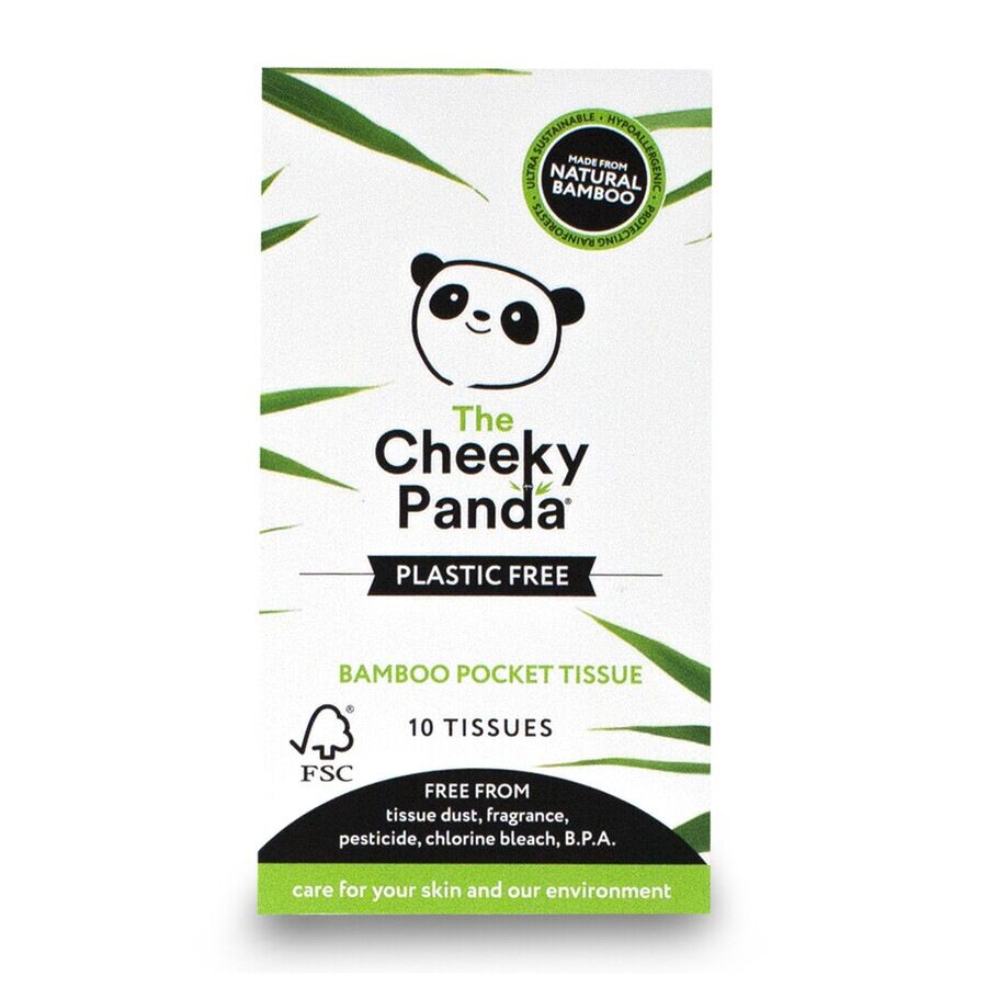 The Cheeky Panda POCKET TISSUE10 SHTS  FAZZOLETTINI IN BAMBÙ DA 10 (UNICO) Veline