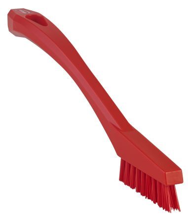 Vikan Spazzolone Extra forte Rosso  Spazzola per pulizie, con setole in PET di 15mm, per Pulizia per ingegneria, 44014