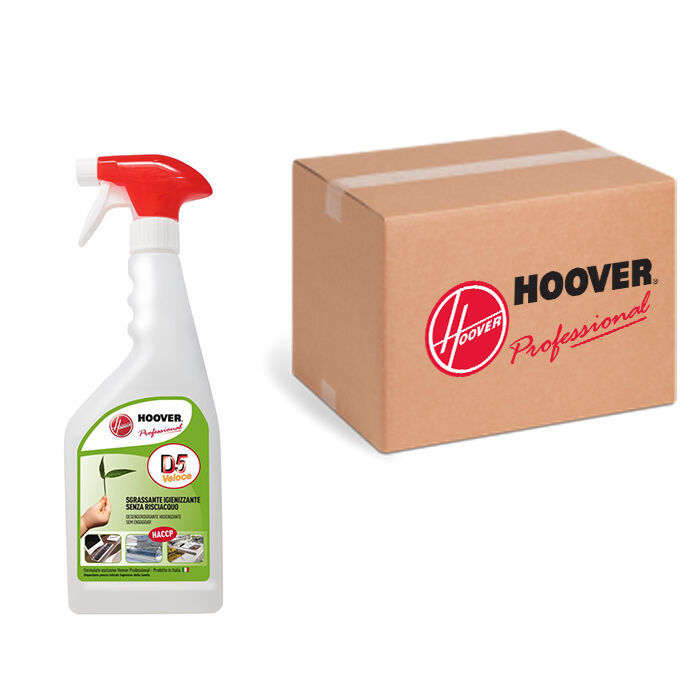 Hoover Scatola 12 flaconi D5 Veloce Detergente igienizzante sgrassante