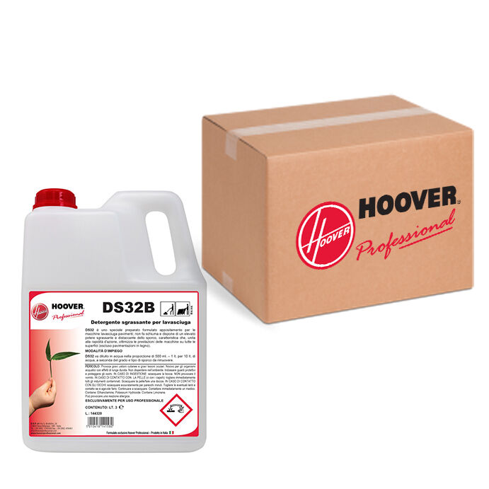 Hoover Scatola 4 taniche DS32B Detergente sgrassante per lavasciuga