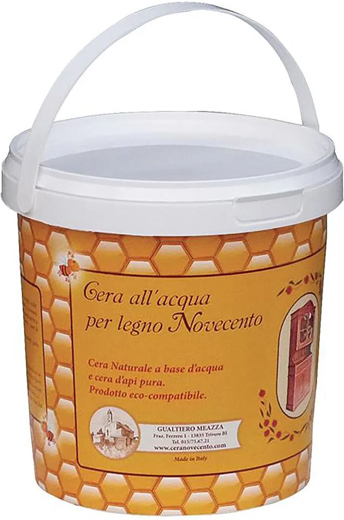 CERA_NOVECENTO Cera Ad Acqua Per Legno Novecento 500 Ml Noce 10 M² Con 1 L