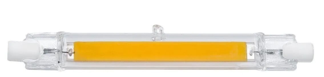 Lampadina Led Cob Parko R7s 7,5w=60w 800 Lumen 4000k Luce Bianca Lunghezza 118 Mm