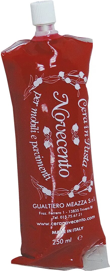 CERA_NOVECENTO Cera Novecento In Pasta Tubetto 250 Ml Rossa 6-8 M² Con 1 L