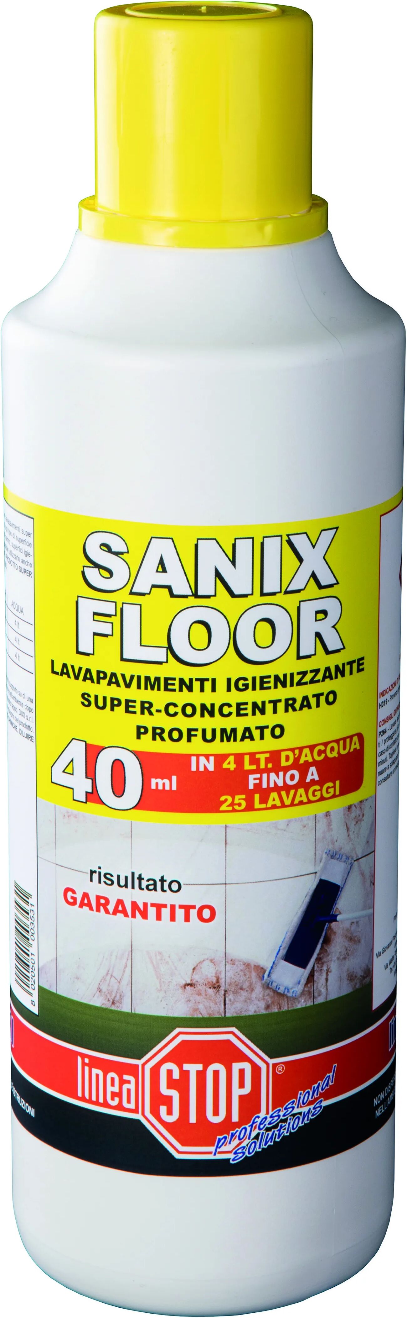 DIXI Detergente Igienizzante Sanix Floor 1 L Concentrato Per Pavimenti E Superfici Dure